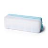 Visfresh Disposable Daily Contact-Lens Case Organizer, Travel-Friendly, Premium Quality, Water-Resistant Silicone Case with Clearly Labeled R & L, Storage up to 30 lenses (Blue) view 2