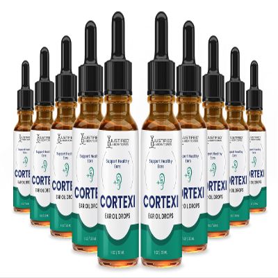 (10 Pack) Cortexi Ear Drops Cortexi Healthy Eardrum Oil Supports Healthy Ears Premium Blend of Essential Oils 10 Bottles