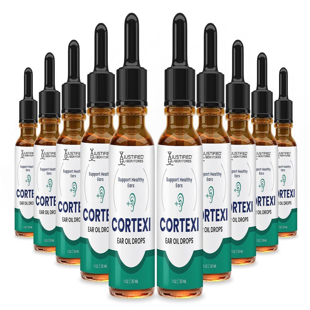 (10 Pack) Cortexi Ear Drops Cortexi Healthy Eardrum Oil Supports Healthy Ears Premium Blend of Essential Oils 10 Bottles