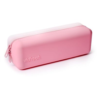 Visfresh Disposable Daily Contact-Lens Case Organizer, Travel-Friendly, Premium Quality, Water-Resistant Silicone Case with Clearly Labeled R & L, Storage up to 30 lenses (Pink)