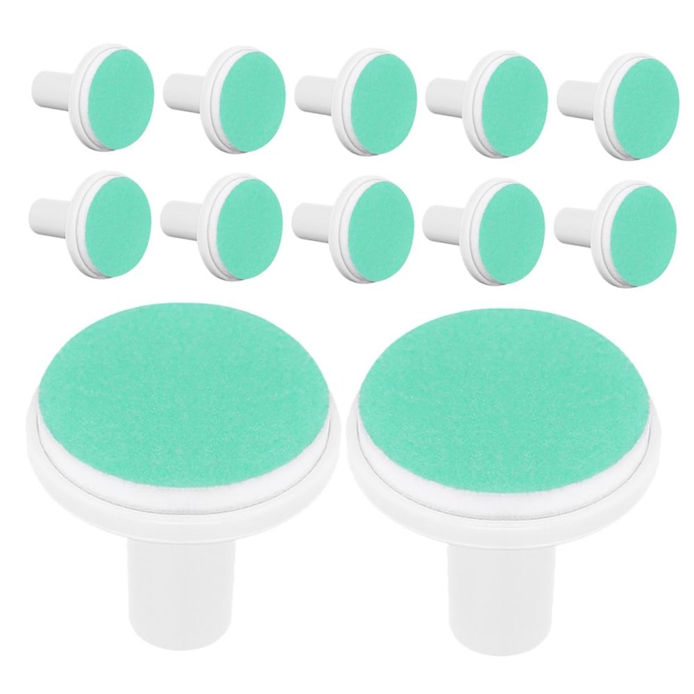 12pcs Nail File Electrical Tools Nail Trimmer Replacement Pads Nail Clipper Pads Nail Trimming Tools Infant Nail Grind Head Plastic Newborn Sharpen The