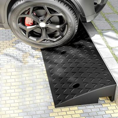 Household threshold ramps, wheelchair ramps for cars, special ramps for bicycles, durable, strong load-bearing, suitable for garages, steps, roads, hospitals, schools, hotels ( Size : 100*25*9cm/39*10