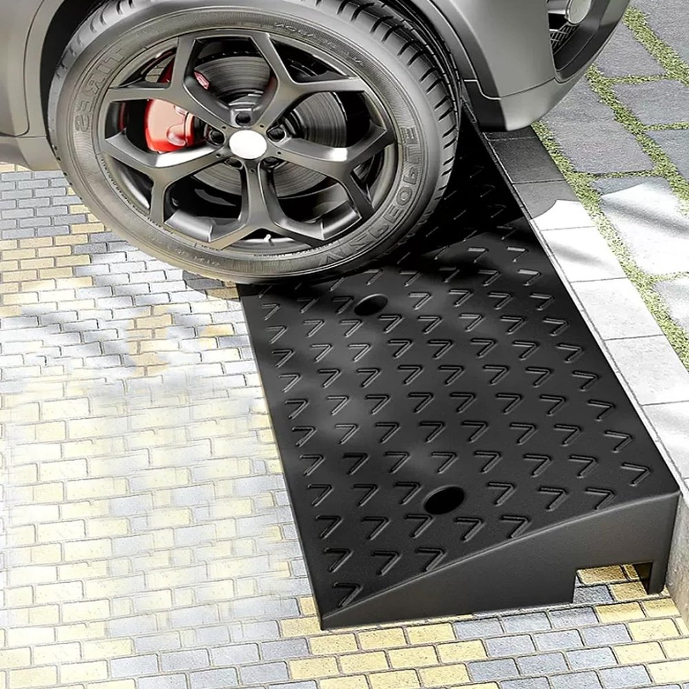 Household threshold ramps, wheelchair ramps for cars, special ramps for bicycles, durable, strong load-bearing, suitable for garages, steps, roads, hospitals, schools, hotels ( Size : 100*25*9cm/39*10