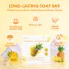 2 PCS Yoni Soap Bars Feminine Wash, 100% Natural Organic Yoni Bar Soap for Women Ph Balance Yoni Wash Eliminates Odor Moisturizing Yoni Care Soap with Foaming Net, Pineapple Handmade Soap 3.53 OZ view 2
