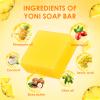 2 PCS Yoni Soap Bars Feminine Wash, 100% Natural Organic Yoni Bar Soap for Women Ph Balance Yoni Wash Eliminates Odor Moisturizing Yoni Care Soap with Foaming Net, Pineapple Handmade Soap 3.53 OZ view 4