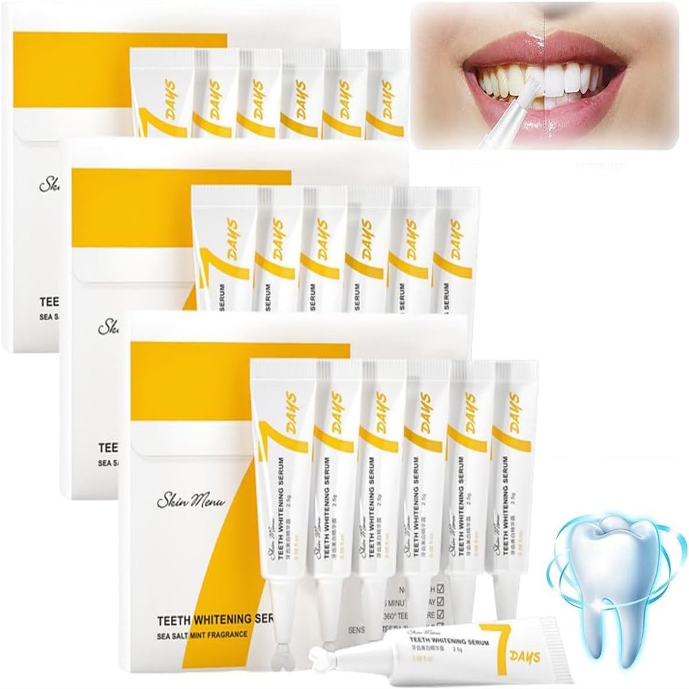 7-day active gum care gel, anti-yellowing decontamination care essence, deep cleans gum loosen and restore gum vitality.