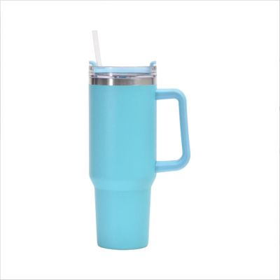 40oz handle ice cream large capacity vacuum cup stainless steel travel Cup Cup with suction tubes
