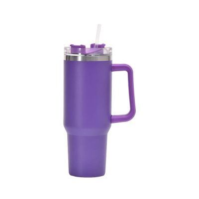 40oz handle ice cream large capacity vacuum cup stainless steel travel Cup Cup with suction tubes