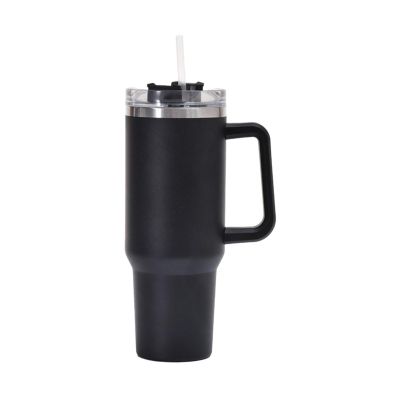 40oz Handle ice Cream Large Capacity Vacuum Cup Stainless Steel Travel Cup Cup with Suction Tubes