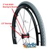 24" Sentinel 12 Spoke Wheel With Pushrims And Tires (24"x1 3/8" With Primo All Terrain Tires) view 2