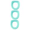 Baluue 3pcs Cushioned Toilet Seat Warm Cover Easy to Clean Comfortable Seat Mat Ideal for Home Travel Use view 1