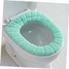 Baluue 3pcs Cushioned Toilet Seat Warm Cover Easy to Clean Comfortable Seat Mat Ideal for Home Travel Use view 4