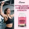Zeylamum Creatine for Women | with Hydrolyzed Collagen, BCAA | 3G Creatine Chews for Women Booty Gain, Lean Muscles, Recovery & Energy, Vegan, Sugar Free Creatine, Powder Alternative, 60 Servings view 3