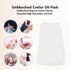 3 Pcs Cotton Flannel for Castor Oil Pack, Cotton Organic Flannel, Reusable Unbleached Replaceable Castor Oil Pads for Liver Detox Stomach Back Joints Soothing Heat Compress view 4
