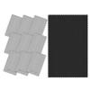Bilymate 10-Pack Multi-PurposeMicrofiber Cleaning Cloth Set - Ultra Soft Lens, Eyeglass, Screen, TV, Jewelry & Window Cleaner - 1 Large Black + 9 Grey view 1