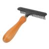 Carpet Cleaning Rake, Salon Metal Carpet Cleaning Rake Ergonomic Handle view 3