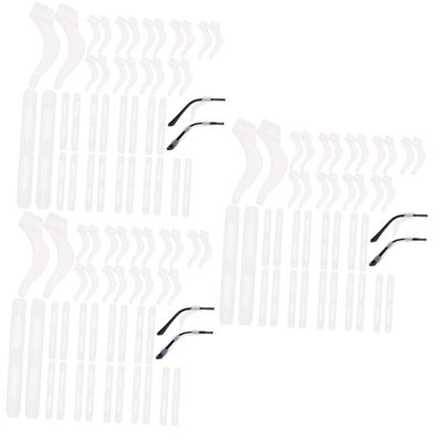 LALAFINA 60pairs Silicone Eyeglass Ear Grips Comfortable - Temple Tips for Glasses Eyewear Retainers for Daily Wear Outdoor Activities Yoga More