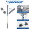 4 Pcs Dusters for Cleaning, 2 in 1 Microfiber Dusters and Retractable Gap Dust Cleaner with 1 Microfiber Dusting Cloths Long Handle 30-100 Inches Extension Pole for Ceiling Fan Cleaning Supplies view 3