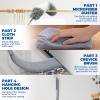 4 Pcs Dusters for Cleaning, 2 in 1 Microfiber Dusters and Retractable Gap Dust Cleaner with 1 Microfiber Dusting Cloths Long Handle 30-100 Inches Extension Pole for Ceiling Fan Cleaning Supplies view 4