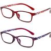 RaoOG Reading Glasses Blue Light Blocking for Women, Ladies Computer Readers 3.0, Flexible Eyeglasses Anti Eyestrain/Glare/UV (2 Pack/Case) view 2