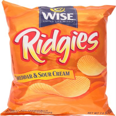 Wise, Potato Chips Cheddar Sour Cream, 7.5 Ounce
