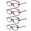 RaoOG Reading Glasses for Women 1.75 Blue Light Blocking Computer Readers, Flexible Eyeglasses Anti Eyestrain/Glare/UV(4 Pack) view 2