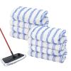 8 Pack Mop Heads Replacements Compatible with Cedar Hard Wood Flooring 'N More Ultra-fine Fiber mop - Microfiber Mop Refills for Cedar Mop Wet and Dry Use 15x8 Inch Pads view 1