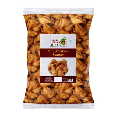 90's MILL Chhota Samosa Mini Samosa Namkeen Bachcha Samosa Small Samosa Snacks for Foodie Indian | Freshly prepared crispy, Healthy & Hygienic||Tea time crunchy Savouries snack-300g*1Pack