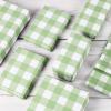 100 Sheets 20 * 14 Inches Sage Green Buffalo Plaid Tissue Paper Mint Green Gingham Gift Wrapping Tissue for St. Patrick's Day Irish Holidays Wedding Birthday Baby Shower DIY Craft view 3