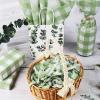 100 Sheets 20 * 14 Inches Sage Green Buffalo Plaid Tissue Paper Mint Green Gingham Gift Wrapping Tissue for St. Patrick's Day Irish Holidays Wedding Birthday Baby Shower DIY Craft view 4