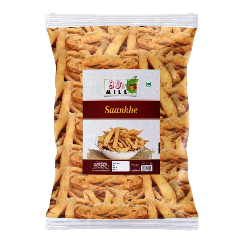 90's MILL Marwar Healthy Wheat Mathri Crispy Ajwain Khasta Mathri Matthi Namak para Namkeen Nimki Snacks Mathri Snacks Evening Tea Time Snack | Namkeen Snacks Handmade Mathri-250 * 1Pack