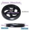 SAGIDAR 1 Pair Antis-Slip Rubber Wheel, Replacement Casters for Walker, Replacement Rollator Accessories 13/15/20cm, 120kg Load Capacity, Protects Floors, Easy to Install view 2