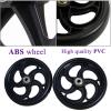 SAGIDAR 1 Pair Antis-Slip Rubber Wheel, Replacement Casters for Walker, Replacement Rollator Accessories 13/15/20cm, 120kg Load Capacity, Protects Floors, Easy to Install view 4