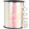 Quhora 500 Yards Iridescent White Curling Ribbon for Gift Wrapping, 1/5 inch Balloon Ribbon String for Florist Flower, Crafts, Wreaths, Halloween, Birthday Party, Wedding view 1