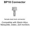 NIBP Cuff with BP18 Connectors for Neonate, 6-11 cm Reusable Dual Tube Nylon Replacement BP Cuff with Inner Airbag for Blood Pressure Monitor Machine view 2