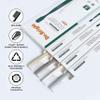 DR.BRIGHT Eco-Friendly Toothbrushes, Natural Biodegradable Toothbrushes, Soft Toothbrush for Adults, Recyclable Green & Compostable, Individual Packaging, Tooth Brush, 4 Pack view 3