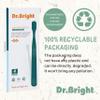 DR.BRIGHT Eco-Friendly Toothbrushes, Natural Biodegradable Toothbrushes, Soft Toothbrush for Adults, Recyclable Green & Compostable, Individual Packaging, Tooth Brush, 4 Pack view 4