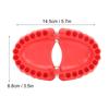 Tyenaza Denture Drill Bit Holder, Denture Screwdriver Organizer 3D Sculpture Desk Decor 28 Holes Red(Without Knife) view 2