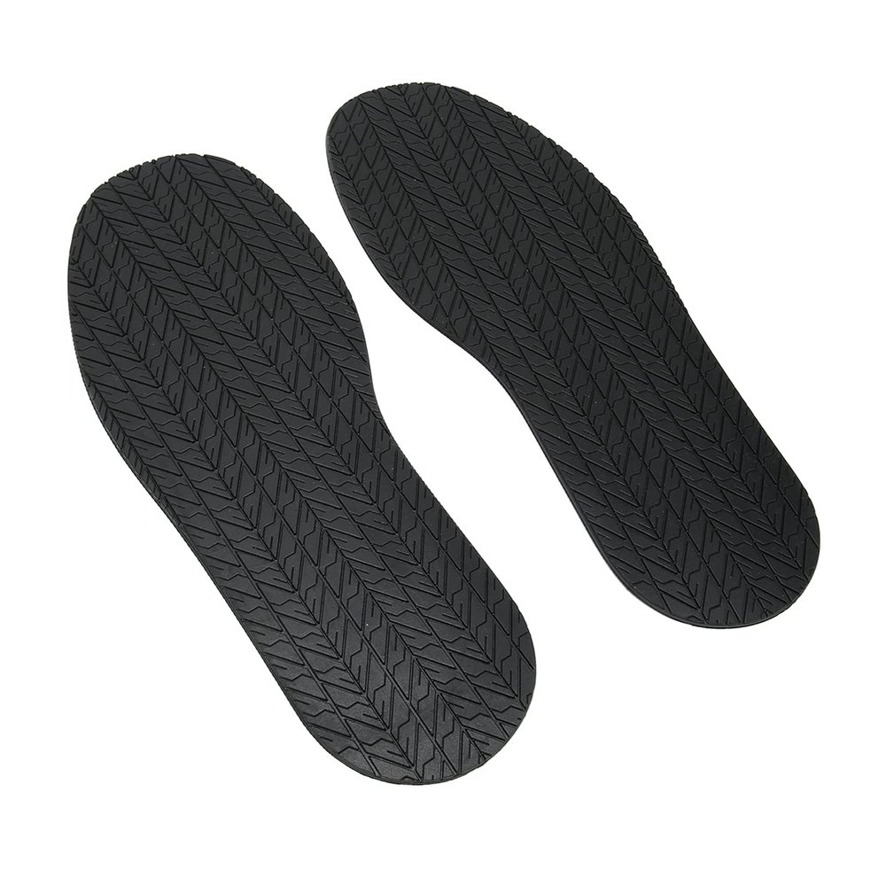 1 Pair Anti Slip Rubber Full Soles,Shoe Rubber Sole Repair Full Soles Shoe Repair Supplies Shoe Sole Protector 12.7in Long 4.9in (Black)