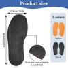 1 Pair Anti Slip Rubber Full Soles,Shoe Rubber Sole Repair Full Soles Shoe Repair Supplies Shoe Sole Protector 12.7in Long 4.9in (Black) view 3