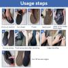 1 Pair Anti Slip Rubber Full Soles,Shoe Rubber Sole Repair Full Soles Shoe Repair Supplies Shoe Sole Protector 12.7in Long 4.9in (Black) view 4