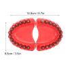 Denture Drill Bit Holder, Denture Screwdriver Organizer 3D Sculpture Desk Decor 28 Holes Red(With knife) view 2
