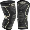 Sports knee pads, knee support running, exercise, gym, hiking, autumn and winter running, basketball, cycling, fitness non-slip men and women breathable thin color nylon knee pads (X-Large, light green) view 4