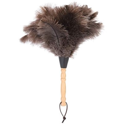 Feather Duster, Duster,Ostrich Feather Duster,Feather Duster crudeGenuine Ostrich Feathers with Wooden Handle Reusable Handheld Ostrich Feather Duster for Cleaning Supplies, Home, Office