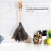Feather Duster, Duster,Ostrich Feather Duster,Feather Duster crudeGenuine Ostrich Feathers with Wooden Handle Reusable Handheld Ostrich Feather Duster for Cleaning Supplies, Home, Office view 2