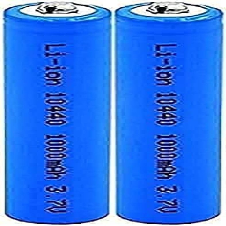 JcaKes Aa Lithium Batteries3.7V 1000mAh 10440 Lithium Batteries Replacement Batteries for Electric Shaver, 2 Pack