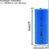 JcaKes Aa Lithium Batteries3.7V 1000mAh 10440 Lithium Batteries Replacement Batteries for Electric Shaver, 2 Pack view 2