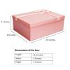 Eerbaier Pink Gift Box with Lid for Present, 11.3x8.2x4.1 Large Pink Gift Wrap Box, Shredded Paper Fill and Greeting Card, Ideal Present Box for Gift Giving view 2