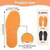 1 Pair Shoe Sole Repair, Rubber Full Soles Shoe Repair Supplies,12.7in Long 4.9in Wide Noise Reduction Thickness for Replacement(Orange) view 3