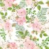 AM Dcor - 20 Count Soft 3-Ply Tissue Decoupage Luncheon Paper Napkins -13" x 13" (Unfolded) (Rose Hip Flowers, 13x13 Inch (Pack of 20)) view 1